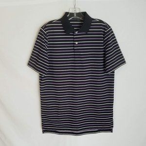 RLX Ralph Lauren Polyester Striped Polo Golf Shirt Mens Size Small
